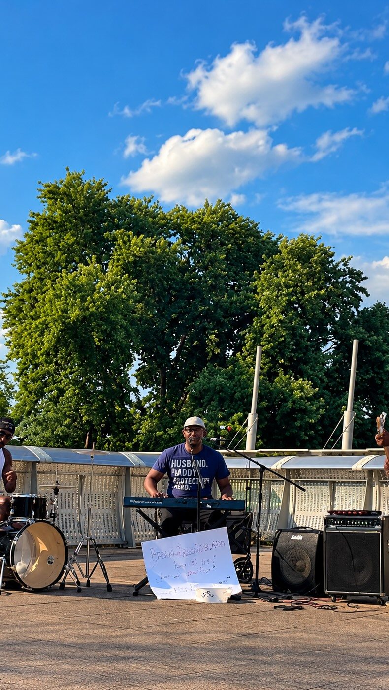 The band at Metuchen Porchfest